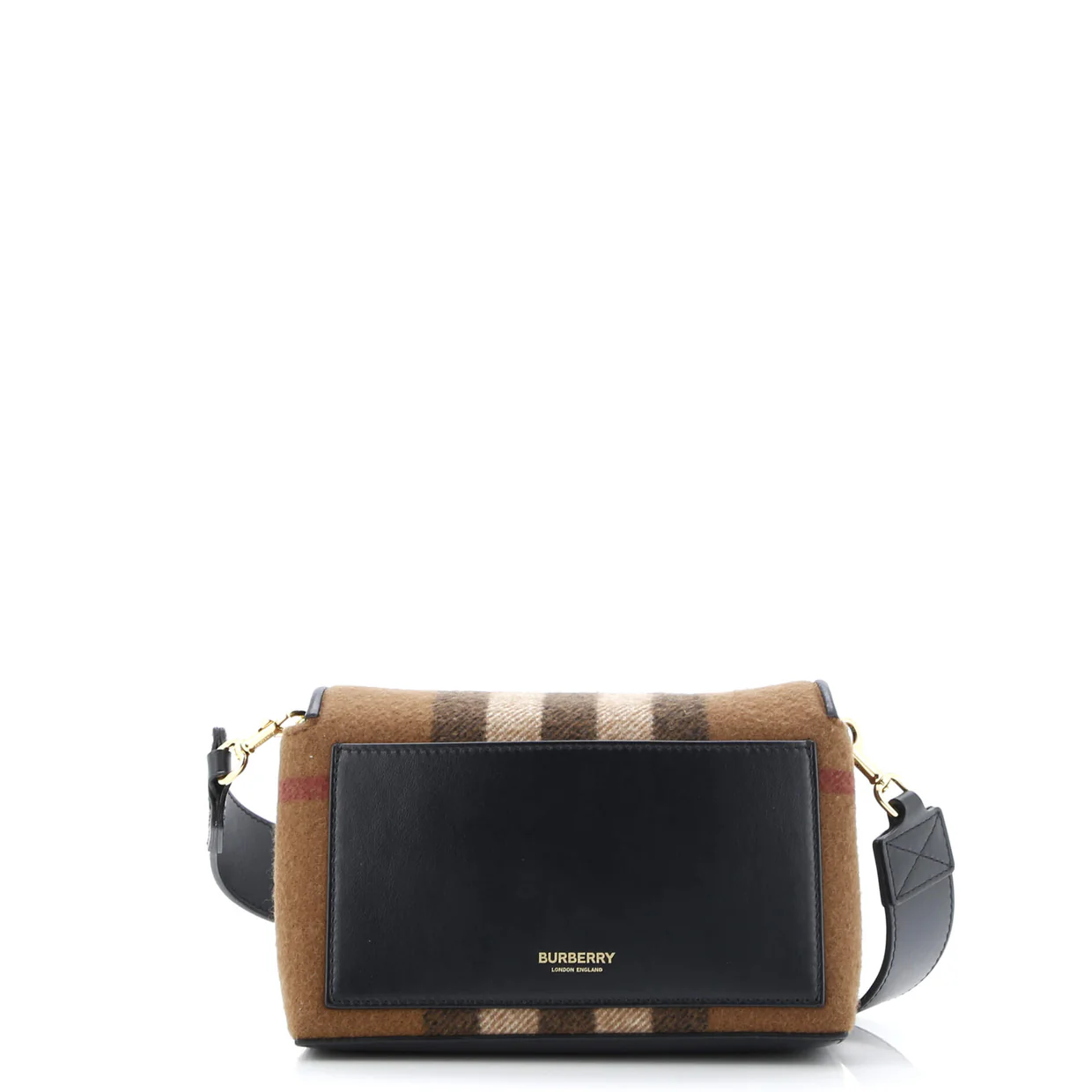 Hackberry Shoulder Bag Check Cashmere Small - Deep Luxury