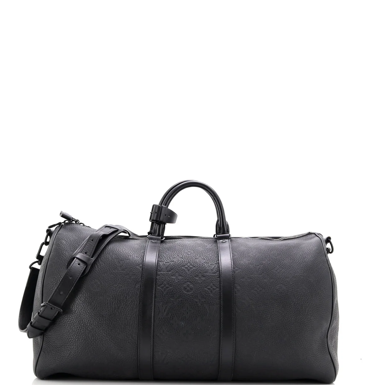 Keepall Bandouliere Bag Monogram Taurillon Leather 50 - Deep Luxury