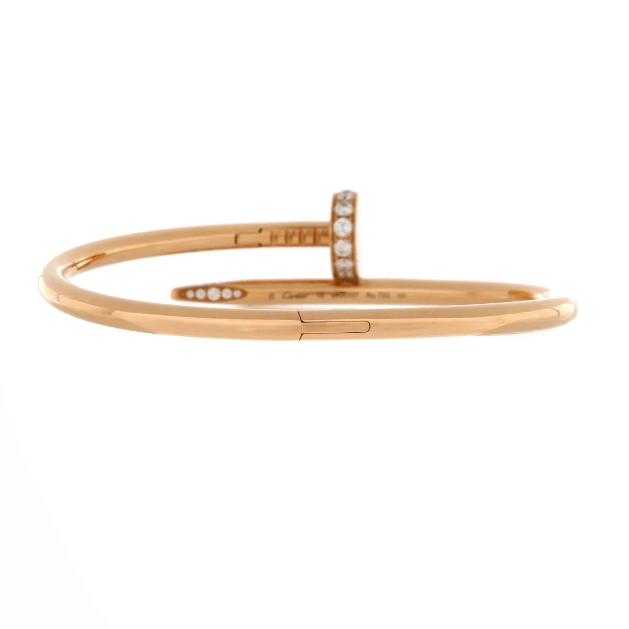 Juste un Clou Bracelet 18K Rose Gold with Diamonds Classic - Deep Luxury