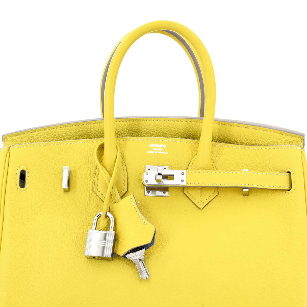 Birkin Handbag Verso Novillo with Palladium Hardware 25 - Deep Luxury