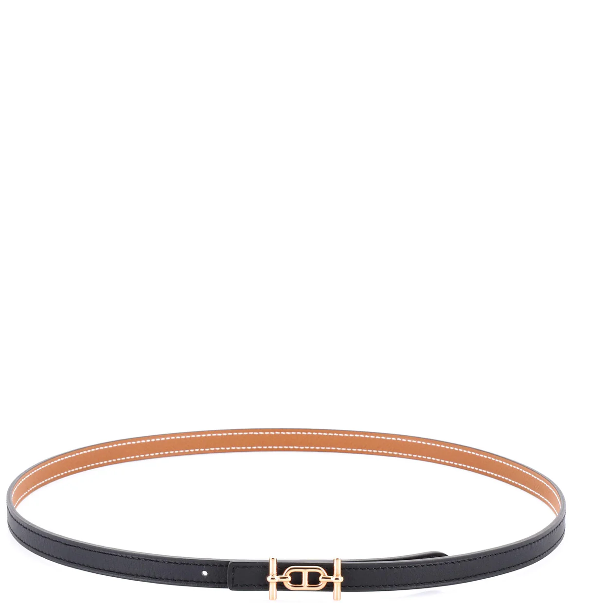 Ancre Reversible Belt Leather Thin - Deep Luxury