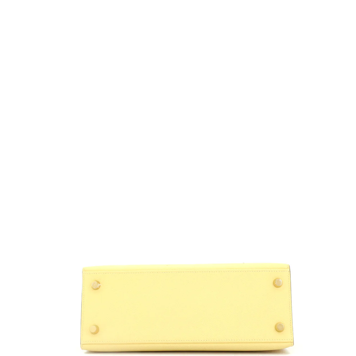 Kelly Handbag Jaune Poussin Epsom with Gold Hardware 25 - Deep Luxury
