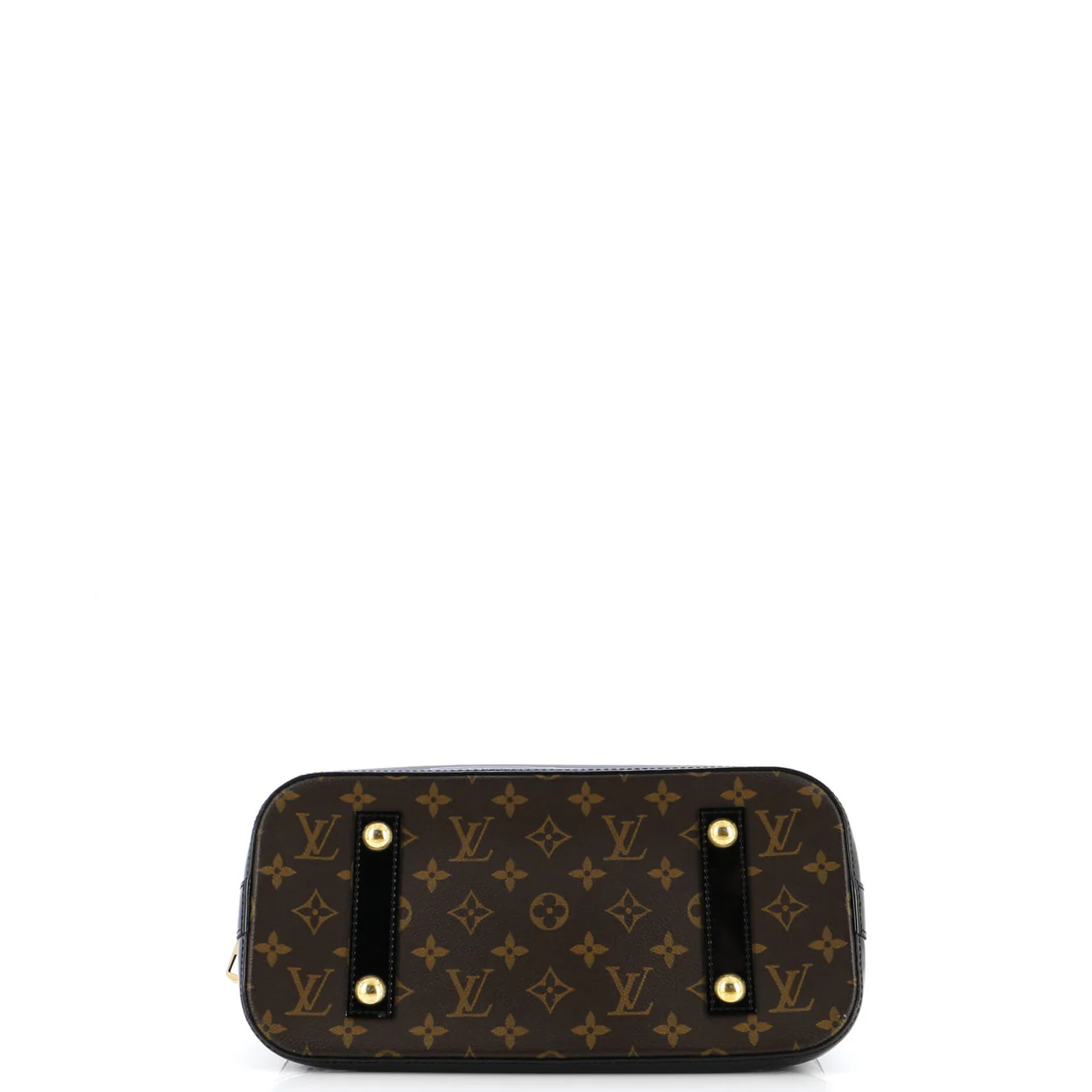 Alma Handbag Vernis with Monogram Canvas PM - Deep Luxury