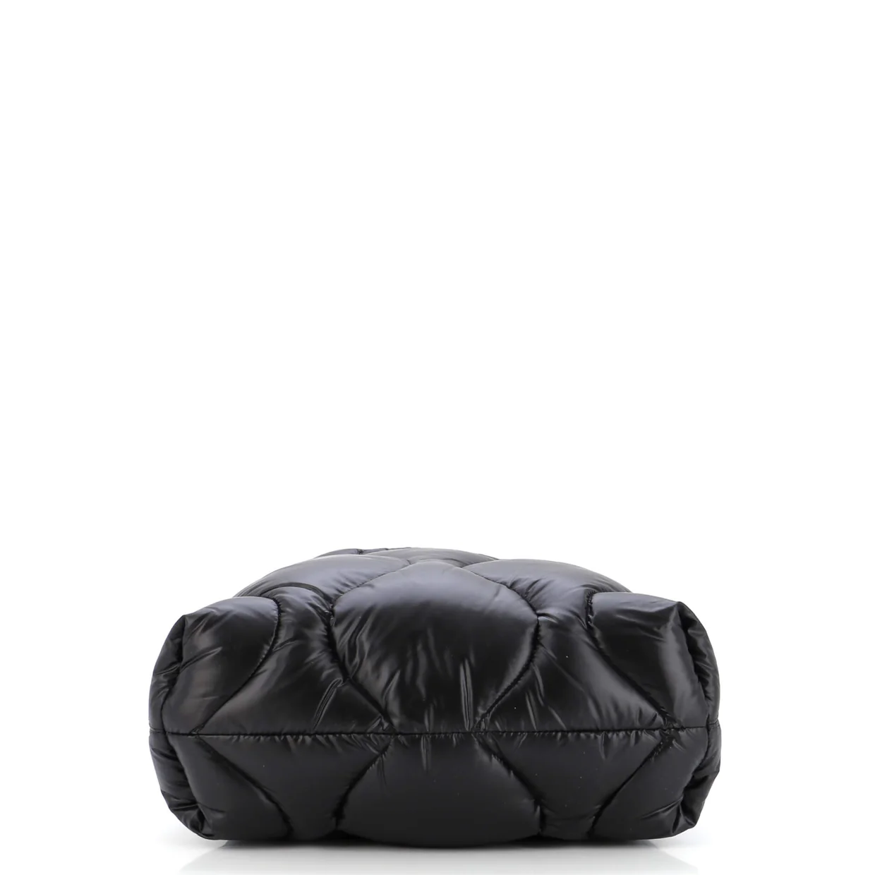 Open Tote Puffy Quilted Nylon Medium - Deep Luxury