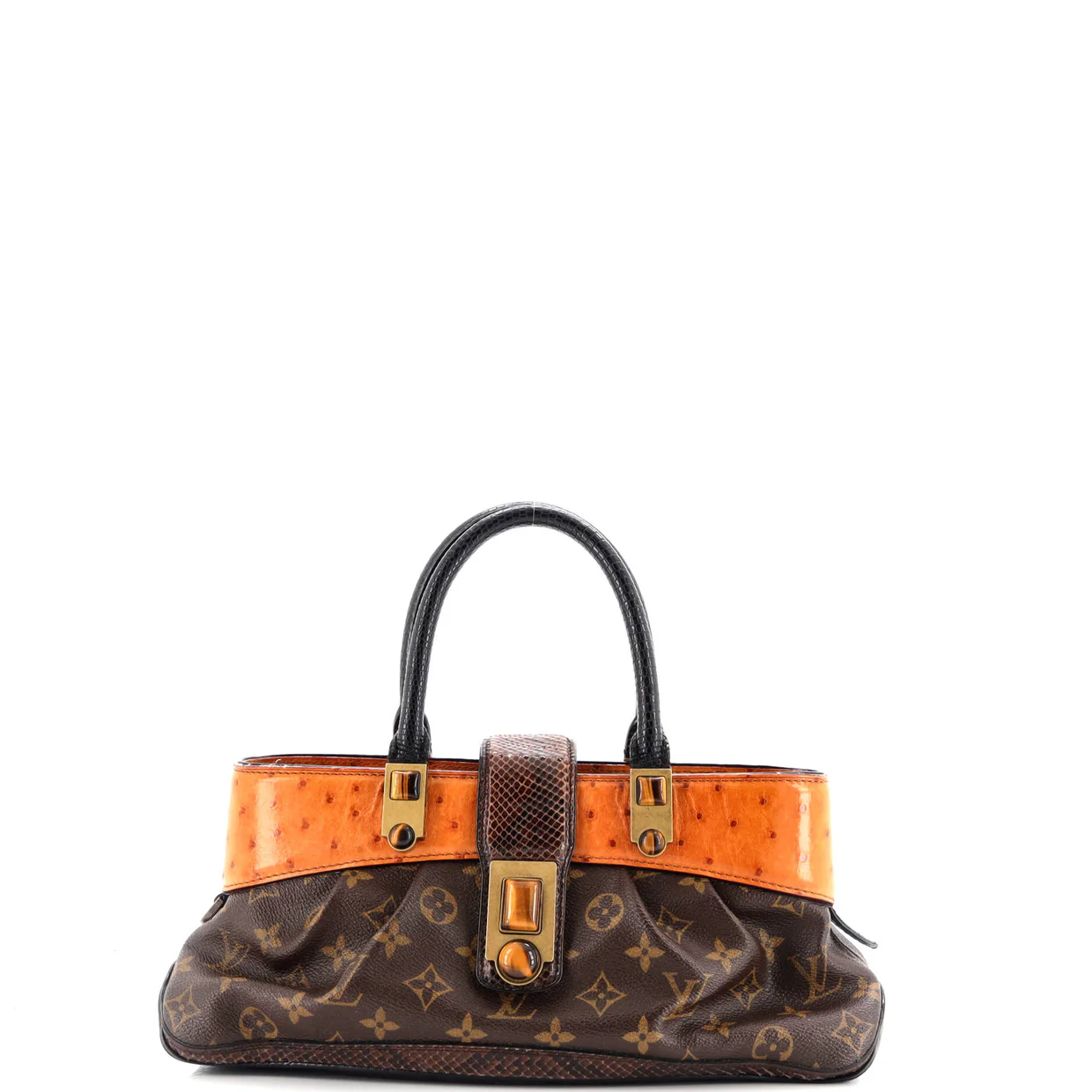 Macha Waltz Handbag Monogram Canvas and Exotics - Deep Luxury