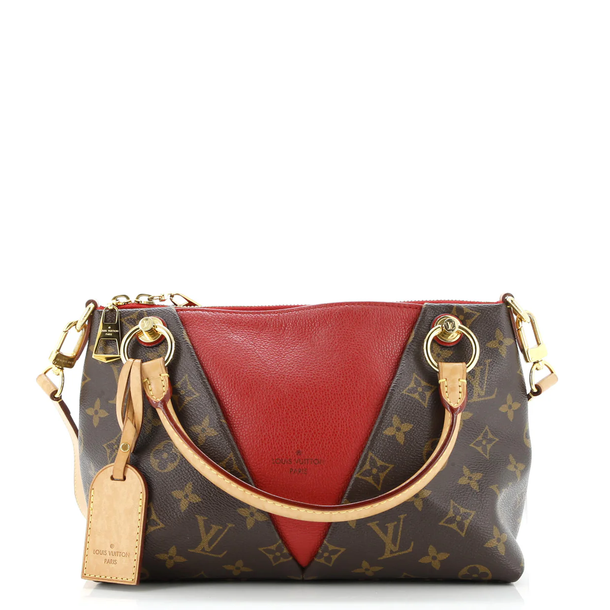 V Tote Monogram Canvas and Leather BB - Deep Luxury