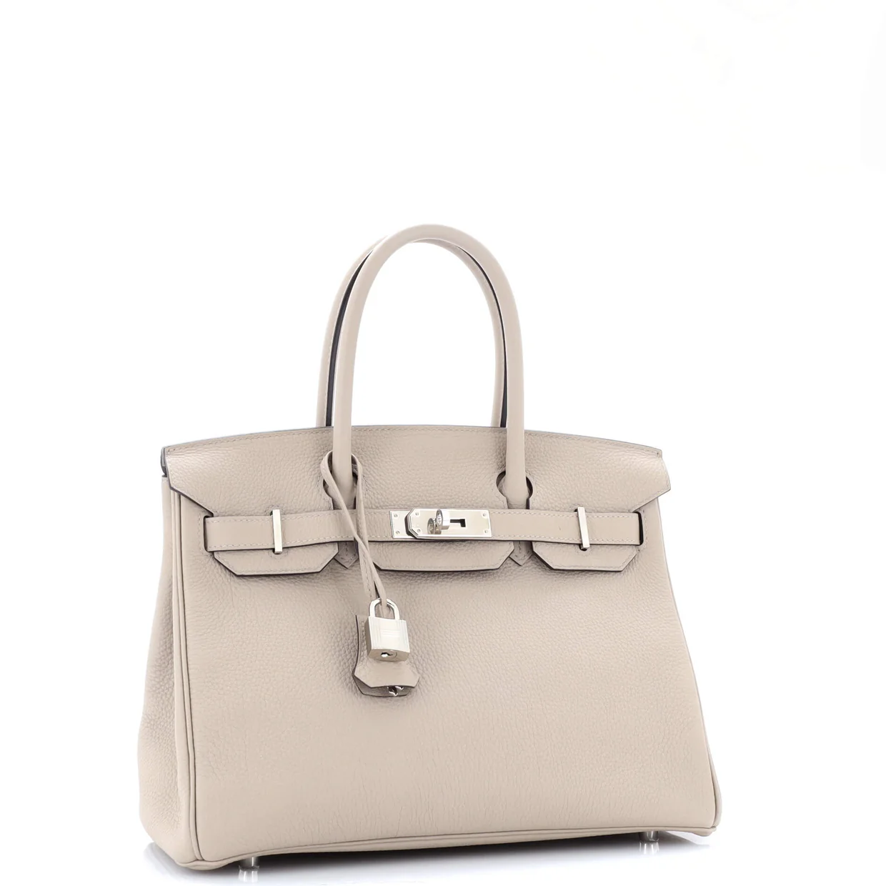 Birkin Handbag Grey Togo with Palladium Hardware 30 - Deep Luxury