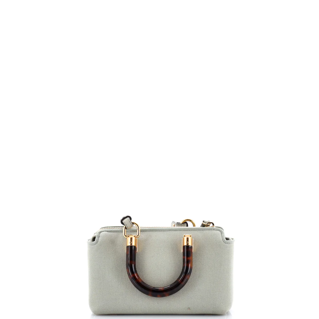 Logo By The Way Top Handle Bag Embroidered Canvas Mini - Deep Luxury