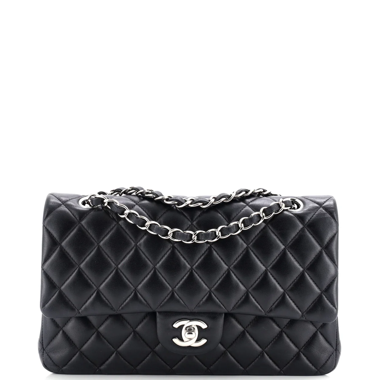 Classic Double Flap Bag Quilted Lambskin Medium - Deep Luxury