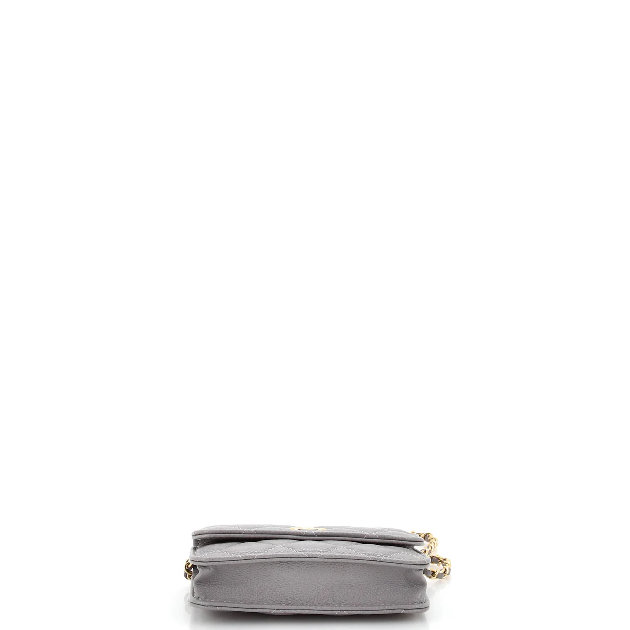 Miss Coco Strap Flap Clutch with Chain Quilted Caviar Mini - Deep Luxury