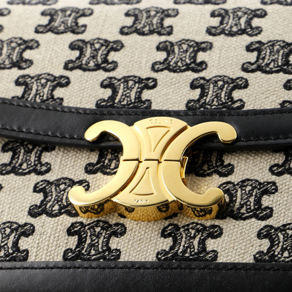 Triomphe Shoulder Bag Triomphe Canvas Medium - Deep Luxury