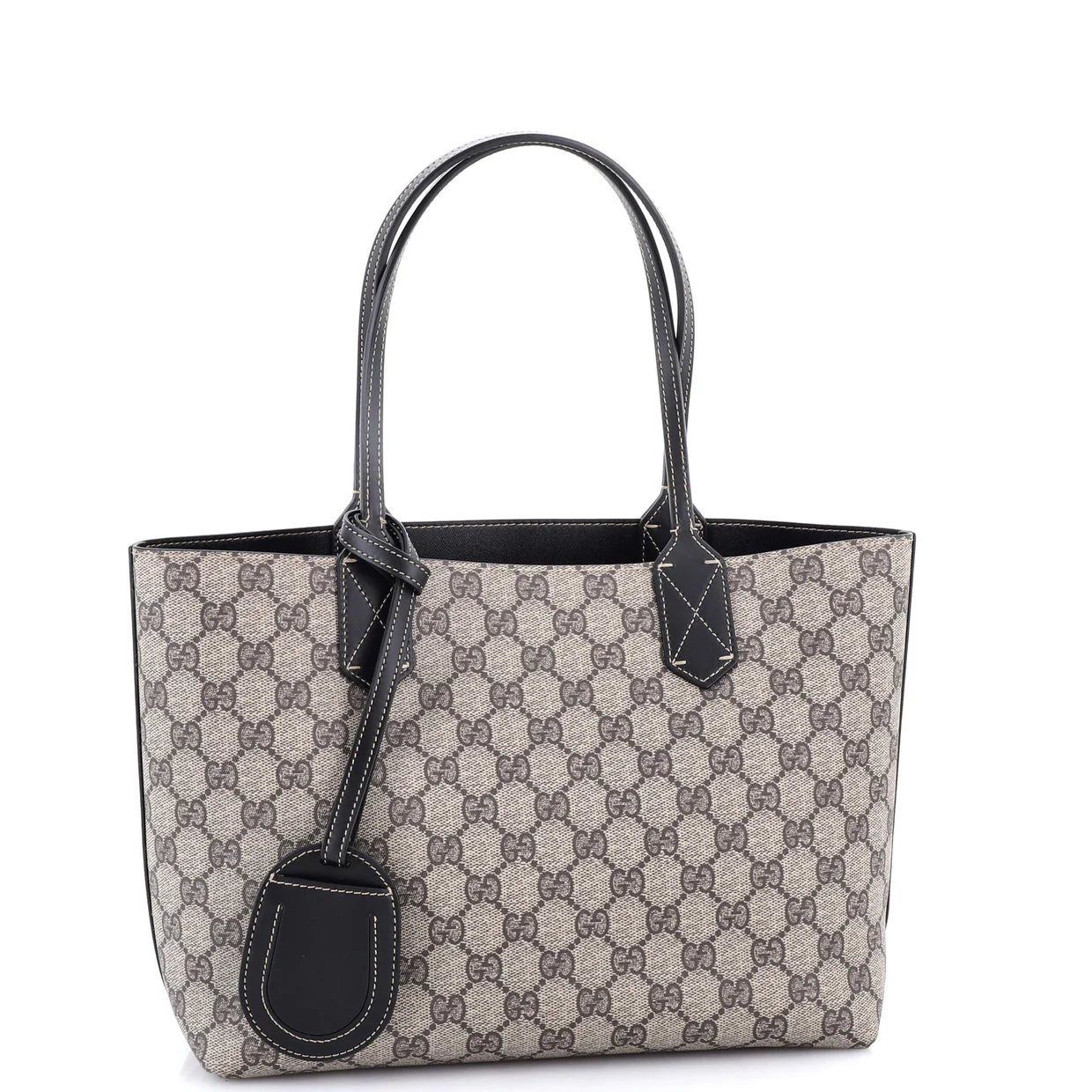 Reversible Tote GG Print Leather Small - Deep Luxury