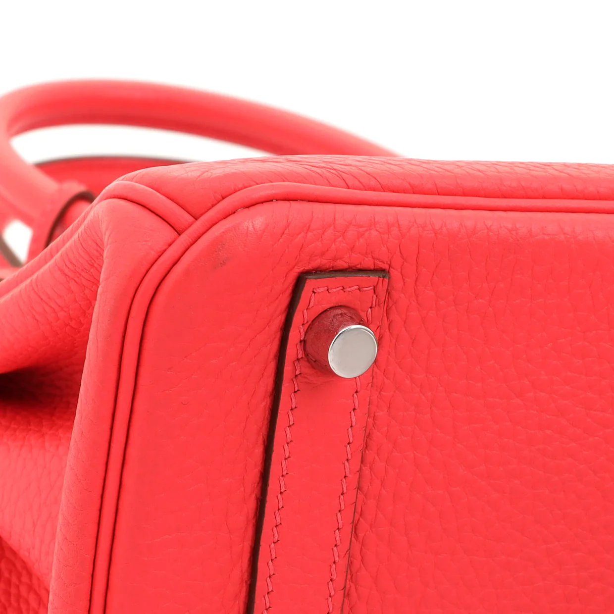 Birkin Handbag Rose Jaipur Clemence with Palladium Hardware 30 - Deep Luxury