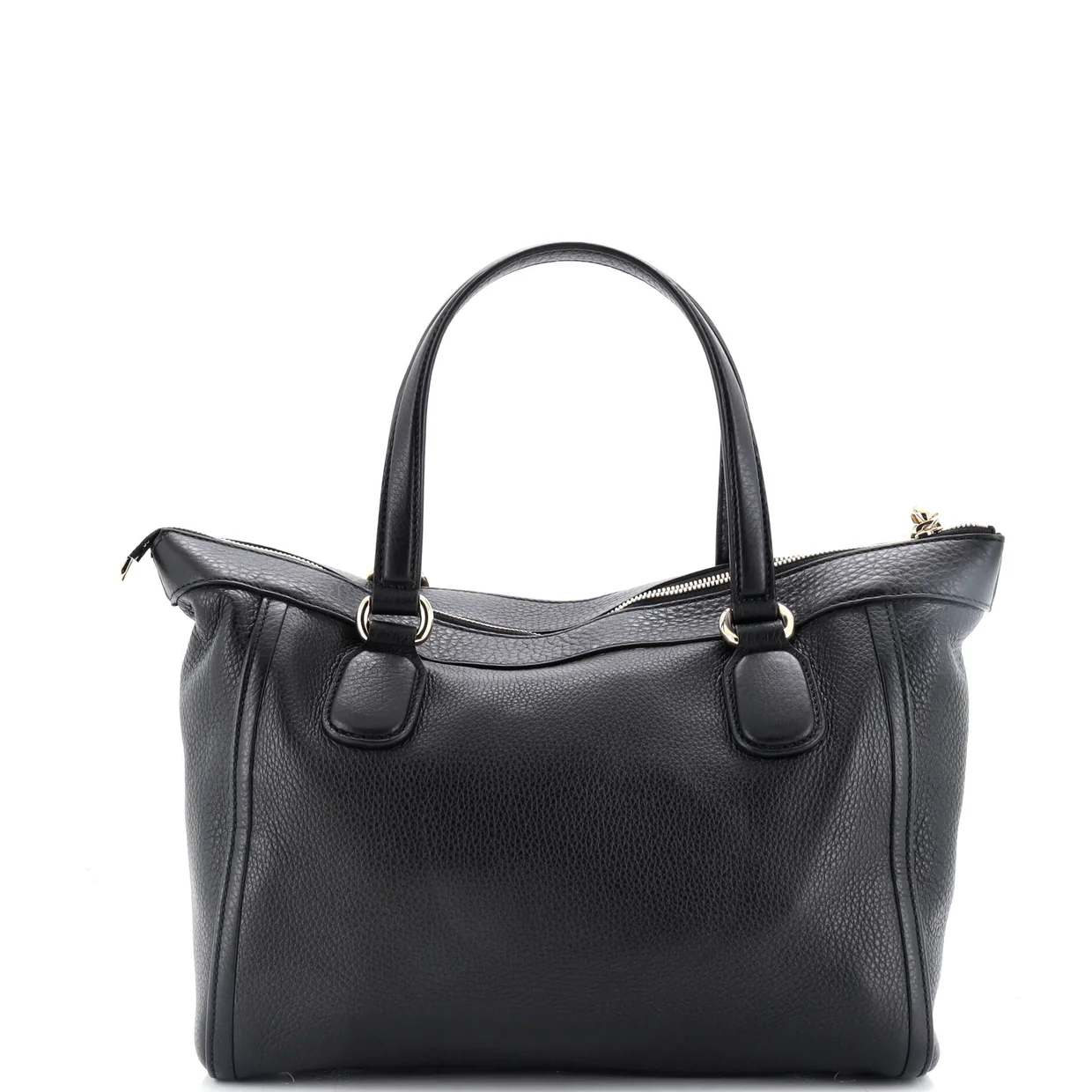 Soho Zip Tote Leather Small - Deep Luxury