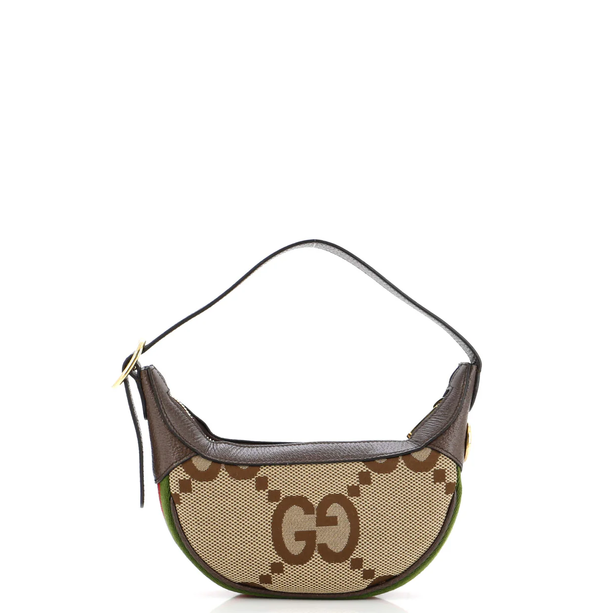 Ophidia Half Moon Bag Jumbo GG Canvas Mini - Deep Luxury