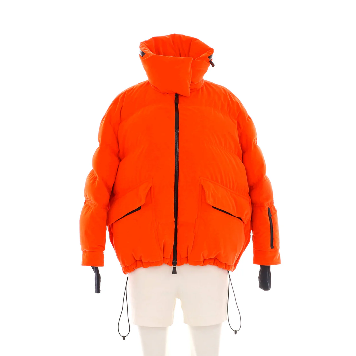 Women's Atena Hooded Puffer Jacket Quilted Velvet with Down - Deep Luxury