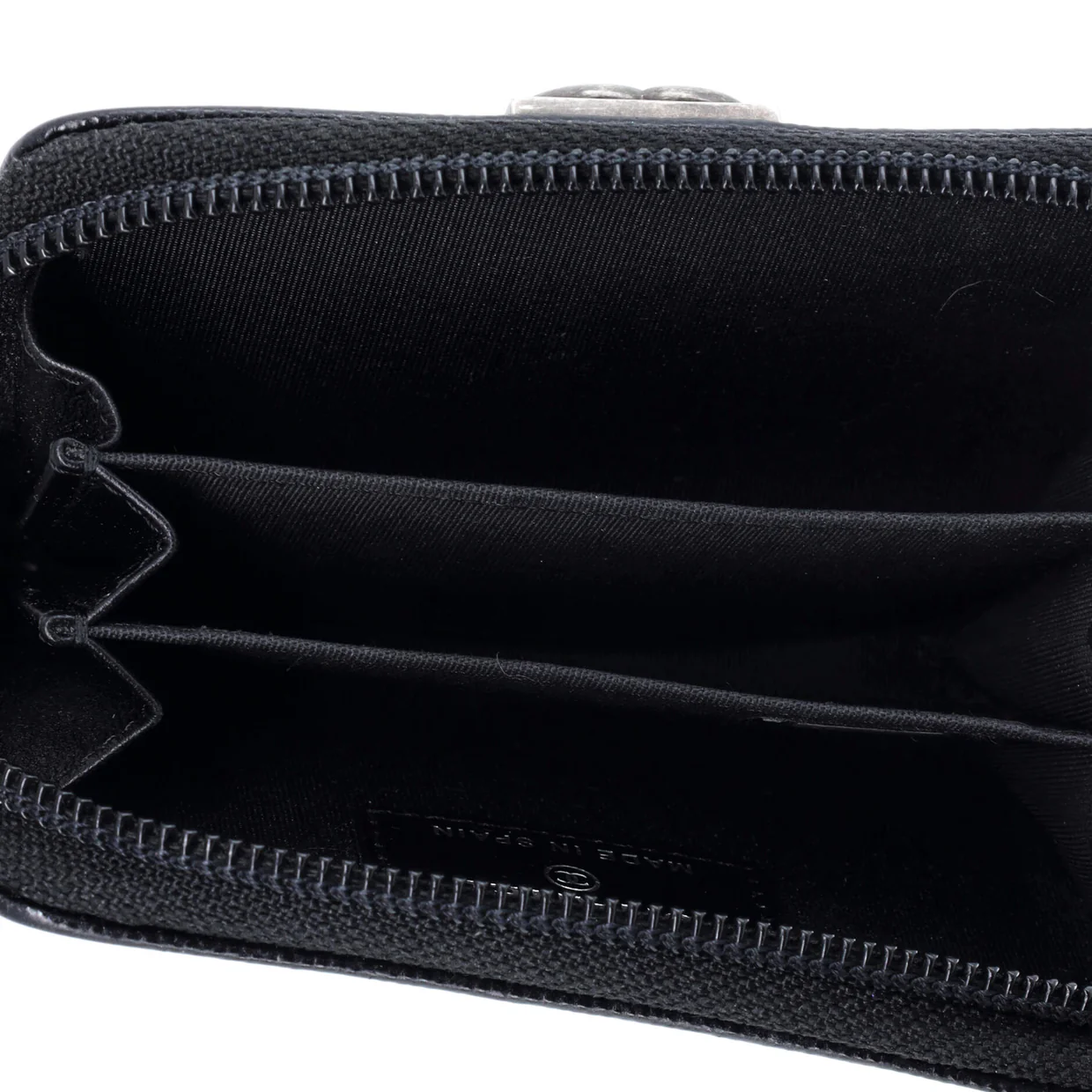 Boy Zip Coin Purse Quilted Caviar Small - Deep Luxury