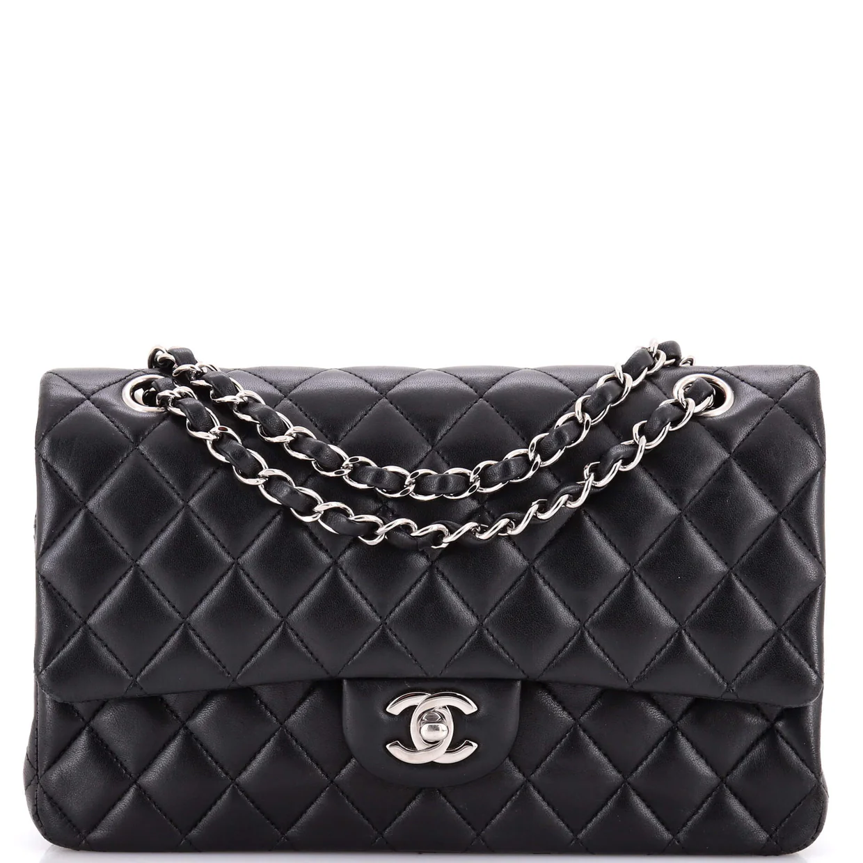 Classic Double Flap Bag Quilted Lambskin Medium - Deep Luxury
