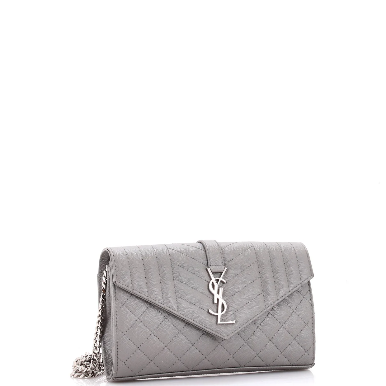 Classic Monogram Chain Wallet Mixed Matelasse Leather Medium - Deep Luxury