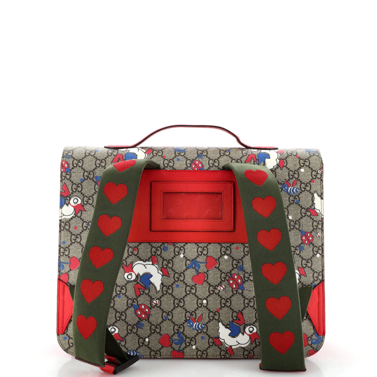 Children's Flap Backpack Printed GG Coated Canvas - Deep Luxury