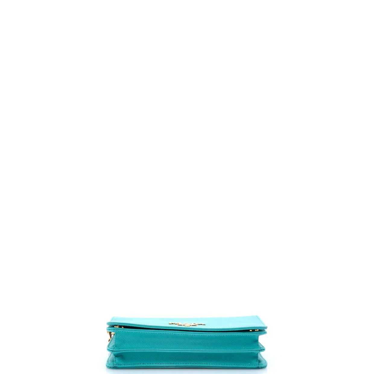 Chain Wallet Crossbody Saffiano Leather - Deep Luxury