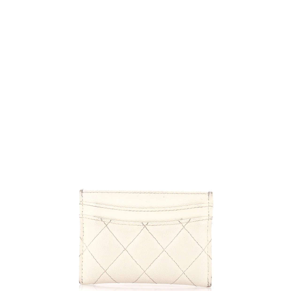 Classic Card Holder Quilted Caviar - Deep Luxury