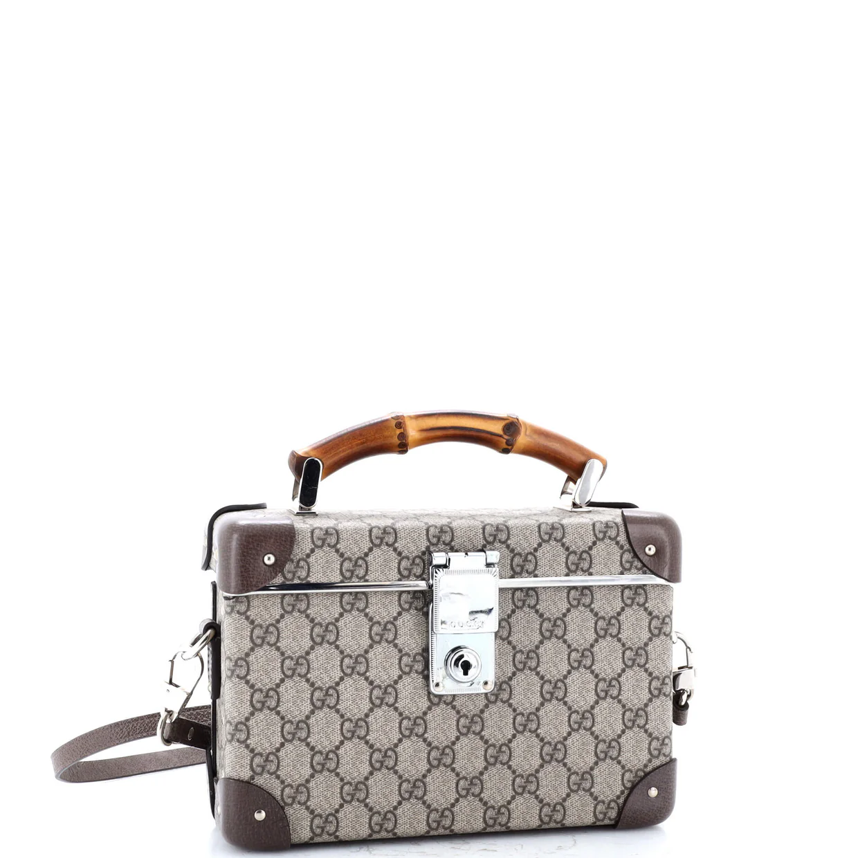 Bamboo Globe-Trotter Vanity Case GG Coated Canvas - Deep Luxury