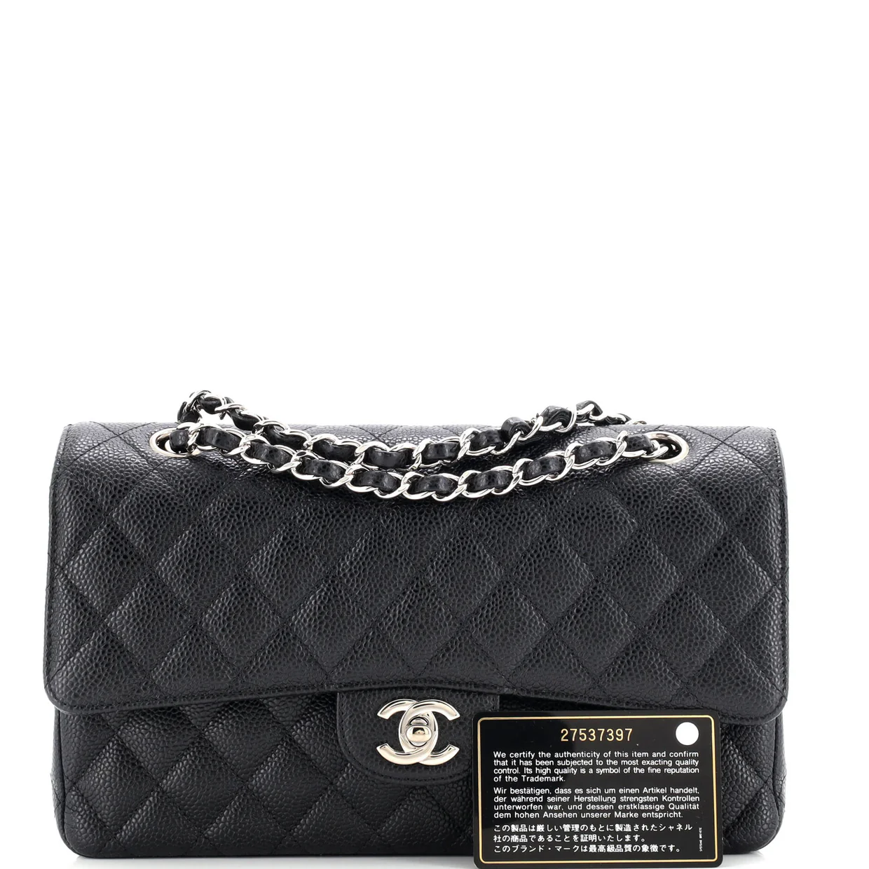 Classic Double Flap Bag Quilted Caviar Medium - Deep Luxury