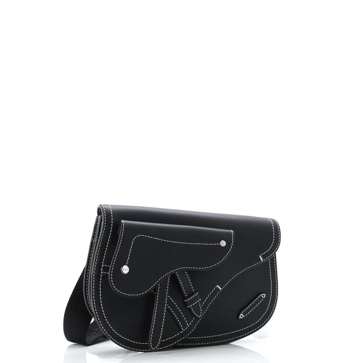 Saddle Messenger Pouch Leather - Deep Luxury