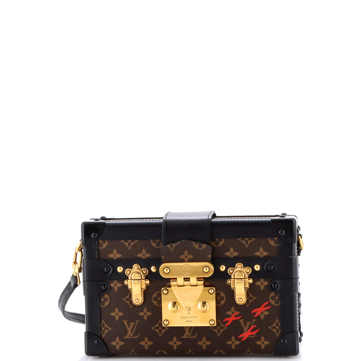 Petite Malle Handbag Monogram Canvas - Deep Luxury