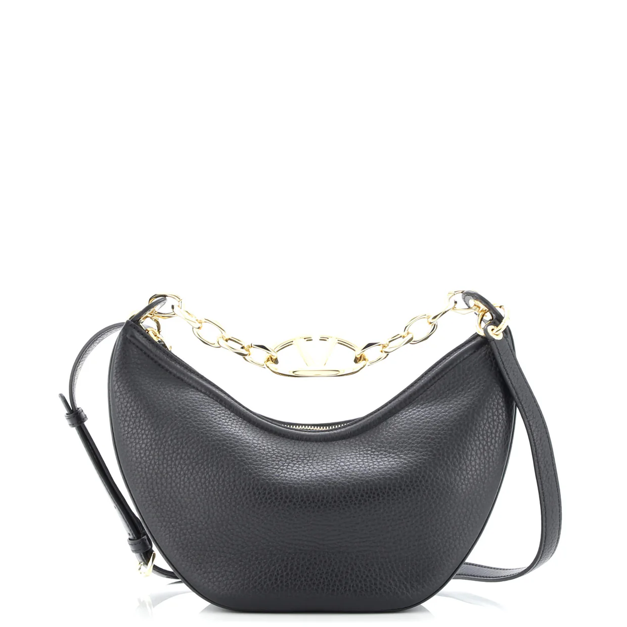 Vlogo Moon Hobo Leather Small - Deep Luxury