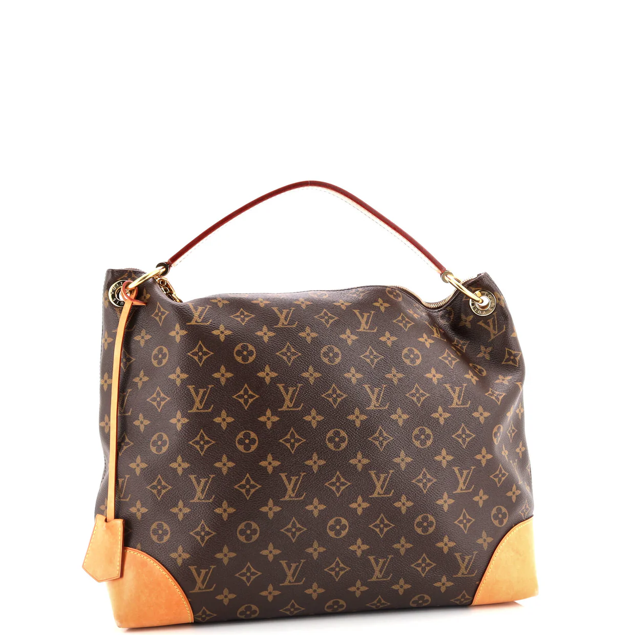 Berri Handbag Monogram Canvas MM - Deep Luxury