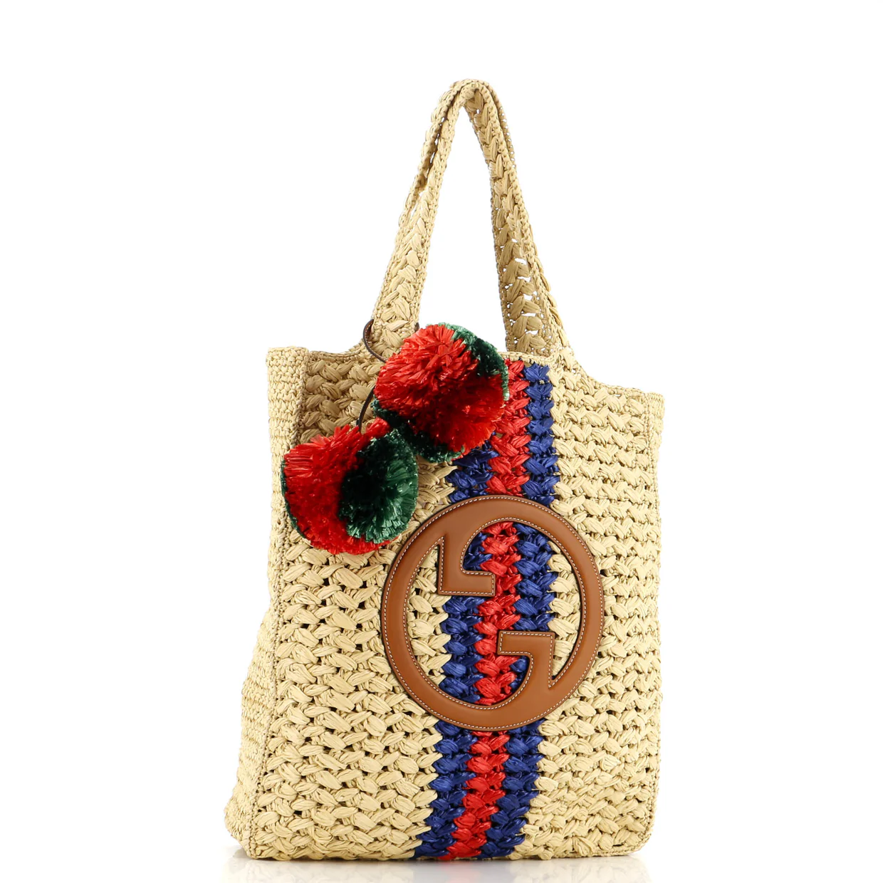 Blondie NM Open Tote Raffia Small - Deep Luxury