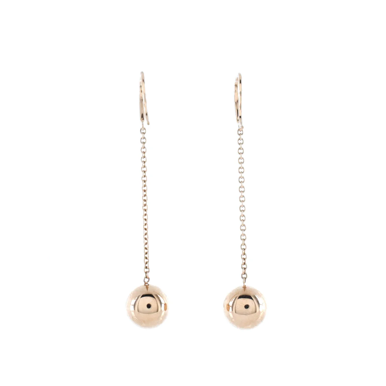HardWear Ball Hook Drop Earrings 18K Rose Gold 10mm - Deep Luxury