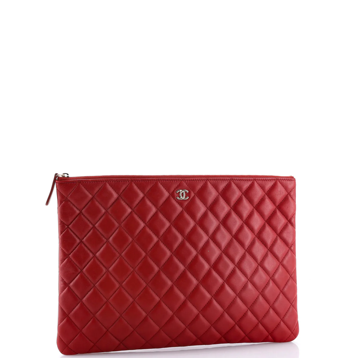 O Case Clutch Quilted Lambskin Large - Deep Luxury