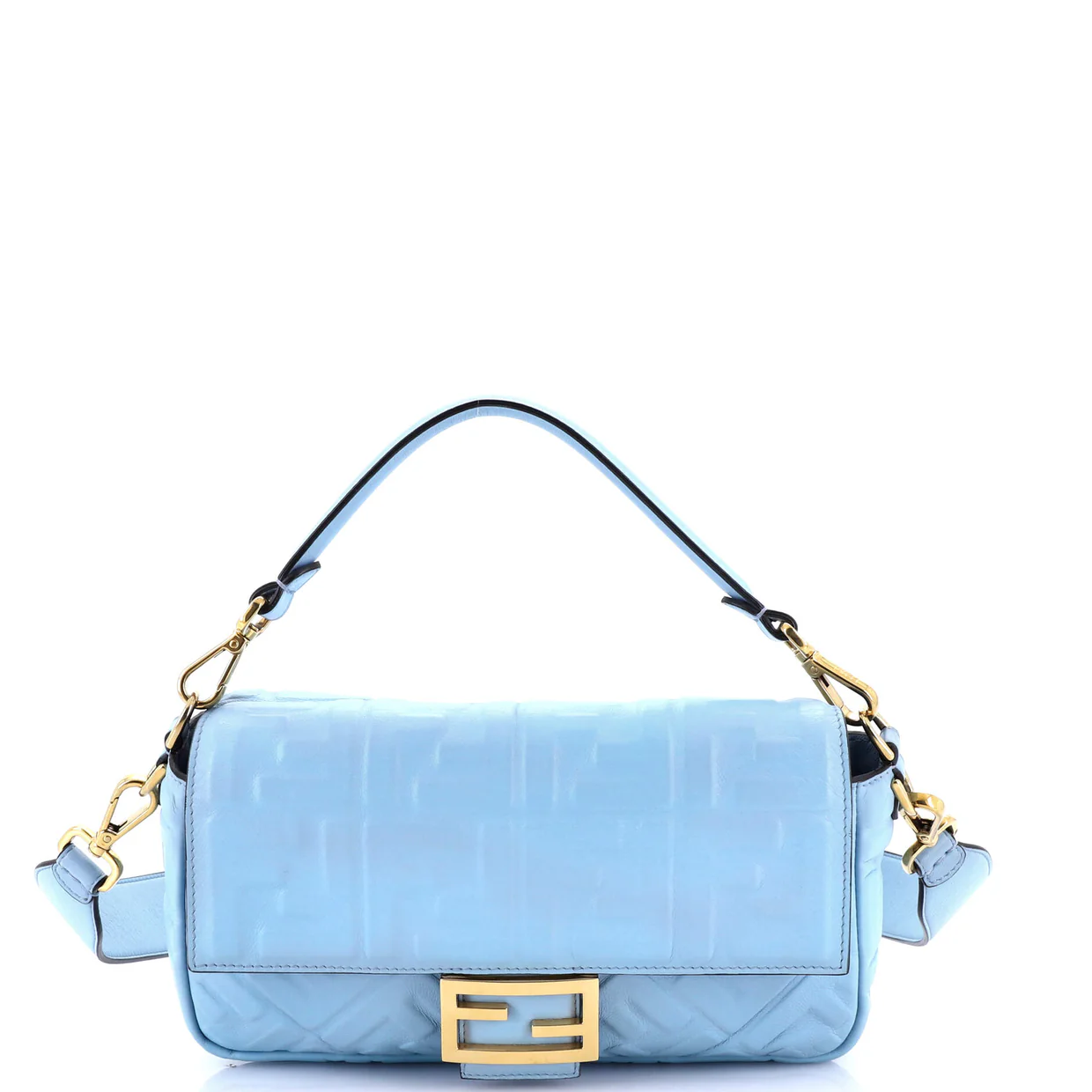 Baguette NM Bag Zucca Embossed Leather Medium - Deep Luxury