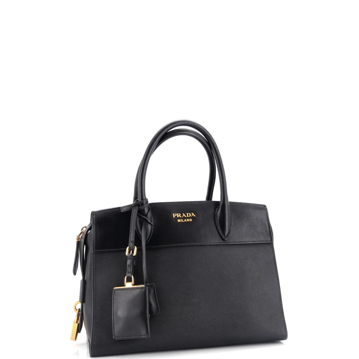 Esplanade Tote Saffiano with City Calf Medium - Deep Luxury