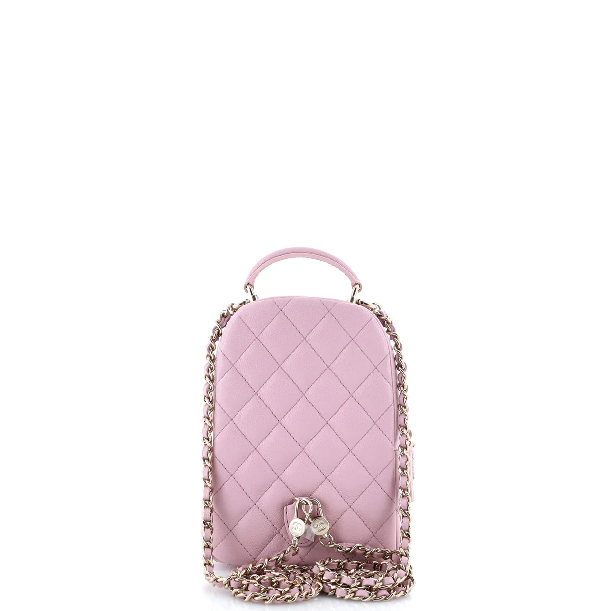 Classic CC Chain Pocket Backpack Quilted Caviar Mini - Deep Luxury