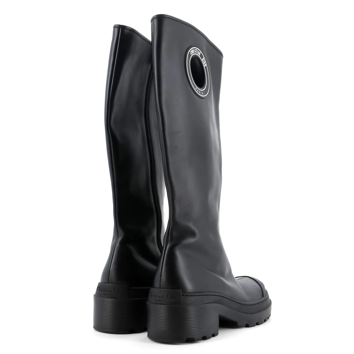 Women's Symbol Knee High Boots Leather - Deep Luxury