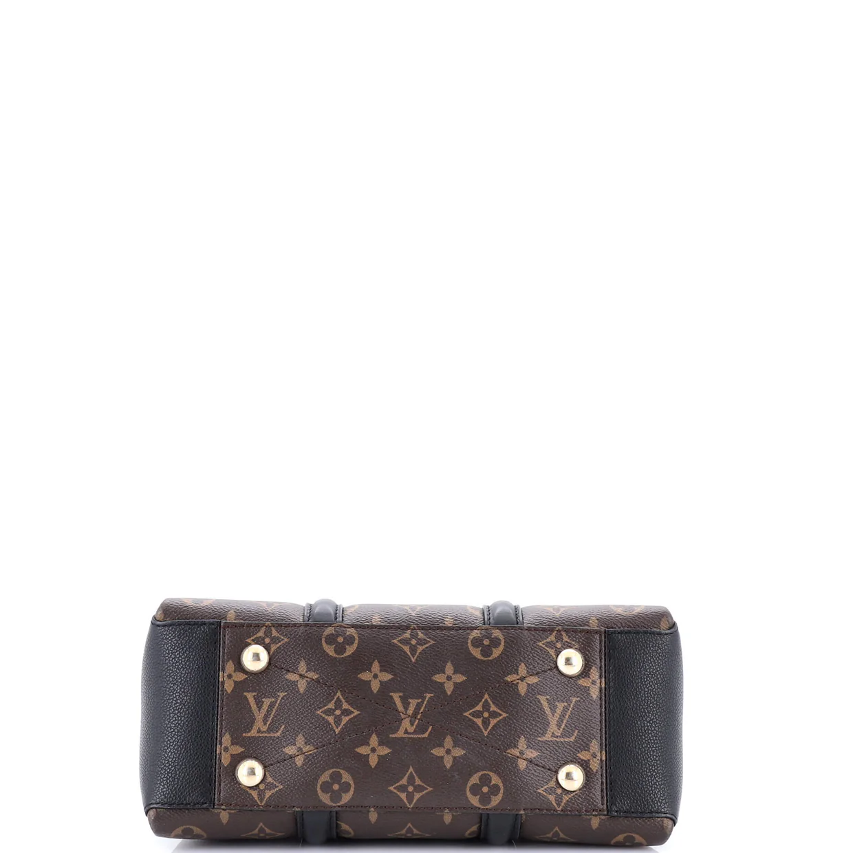 Soufflot Tote Monogram Canvas with Leather BB - Deep Luxury