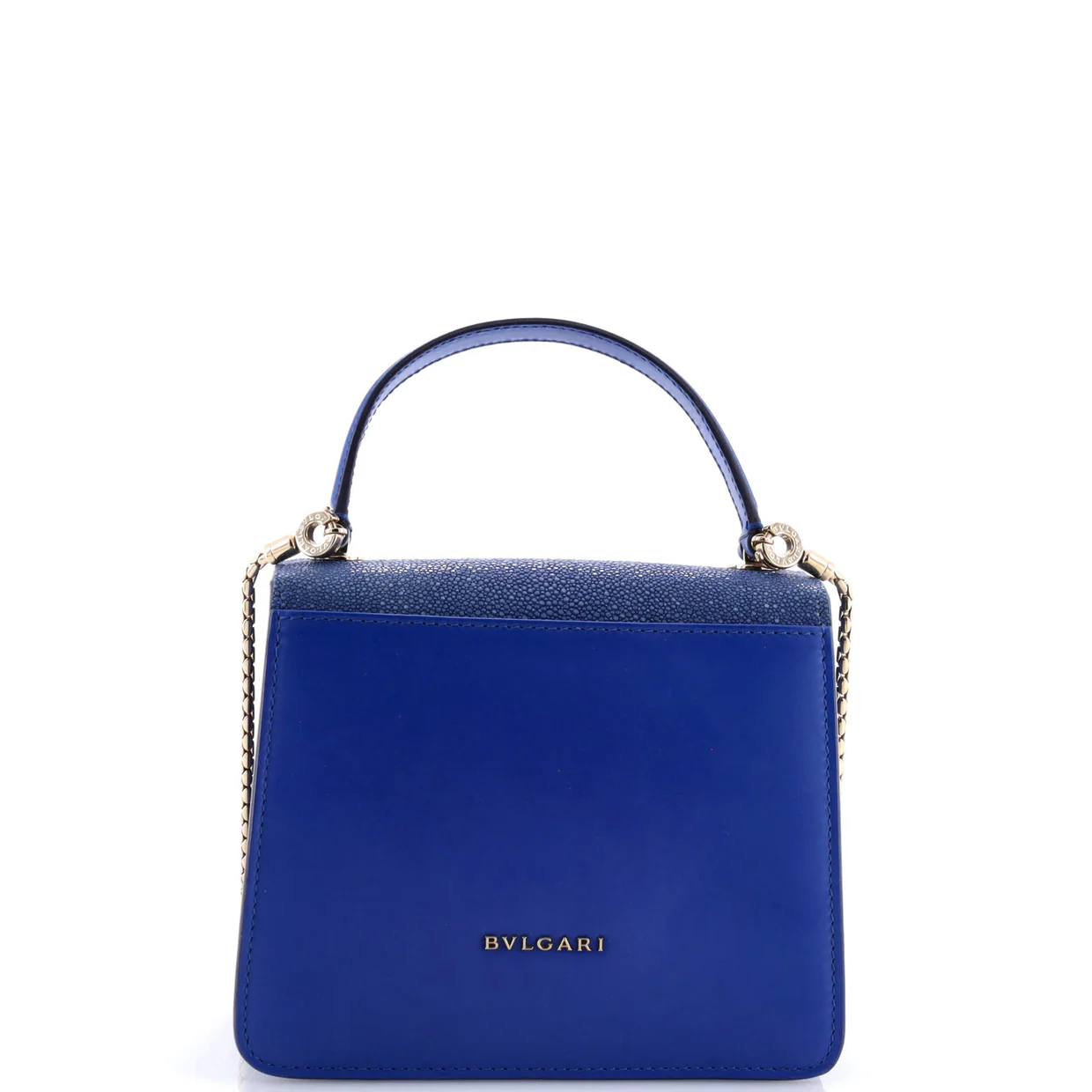 Serpenti Forever Top Handle Bag Leather and Stingray Small - Deep Luxury