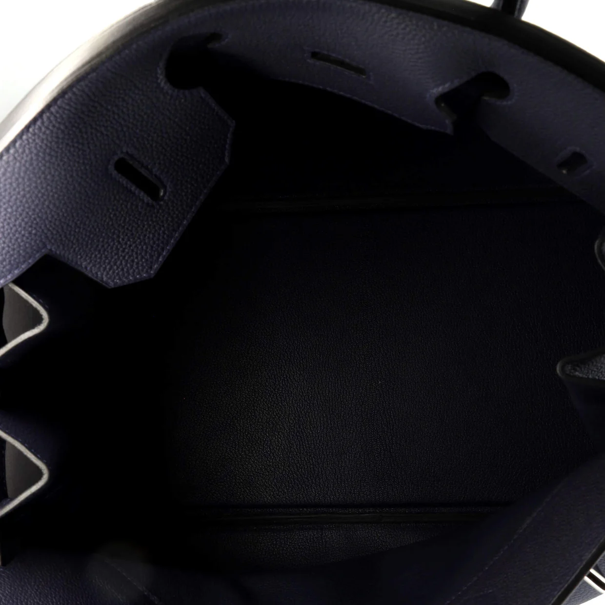 HAC Birkin Bag Bleu Nuit Togo with Palladium Hardware 40 - Deep Luxury