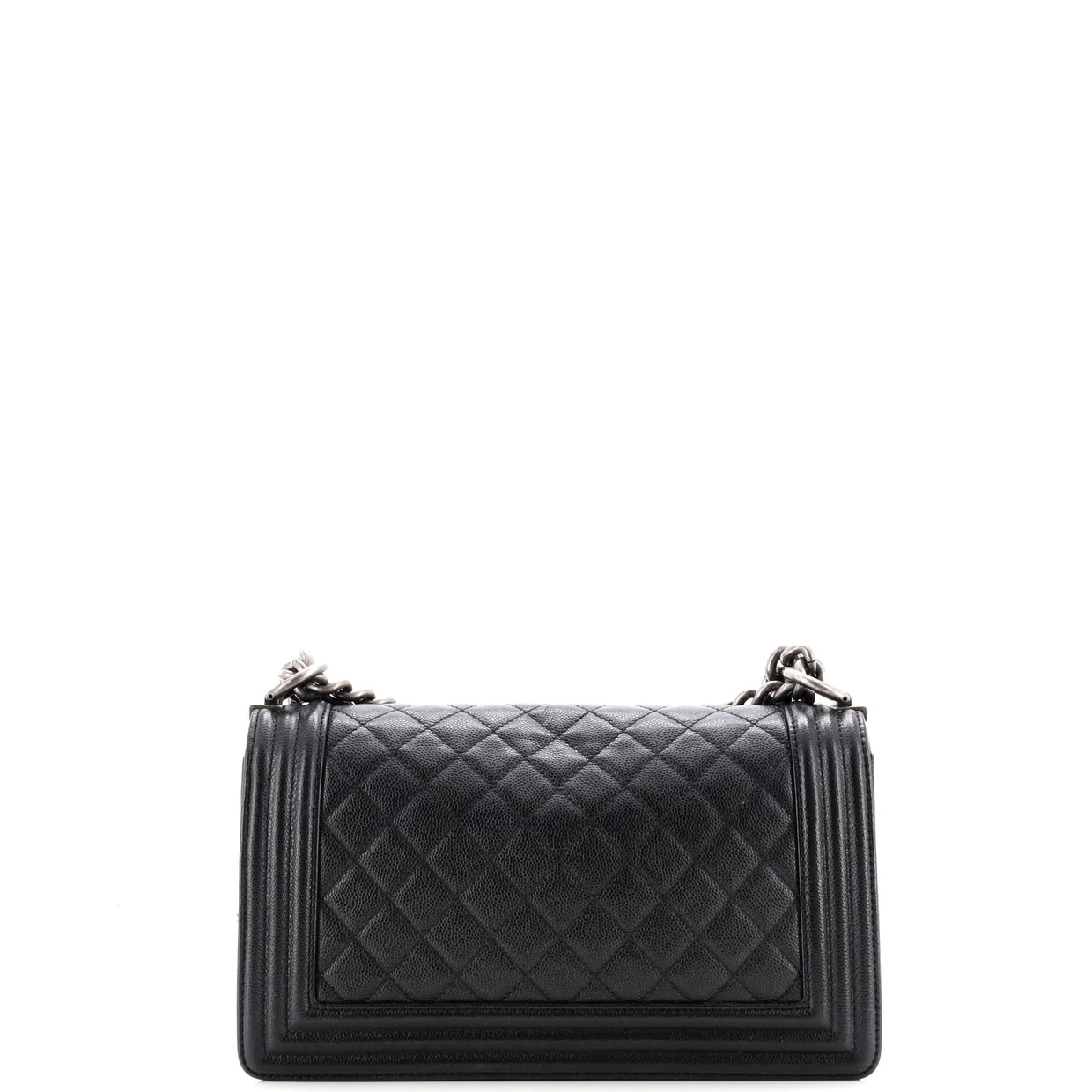 Boy Flap Bag Quilted Caviar Old Medium - Deep Luxury