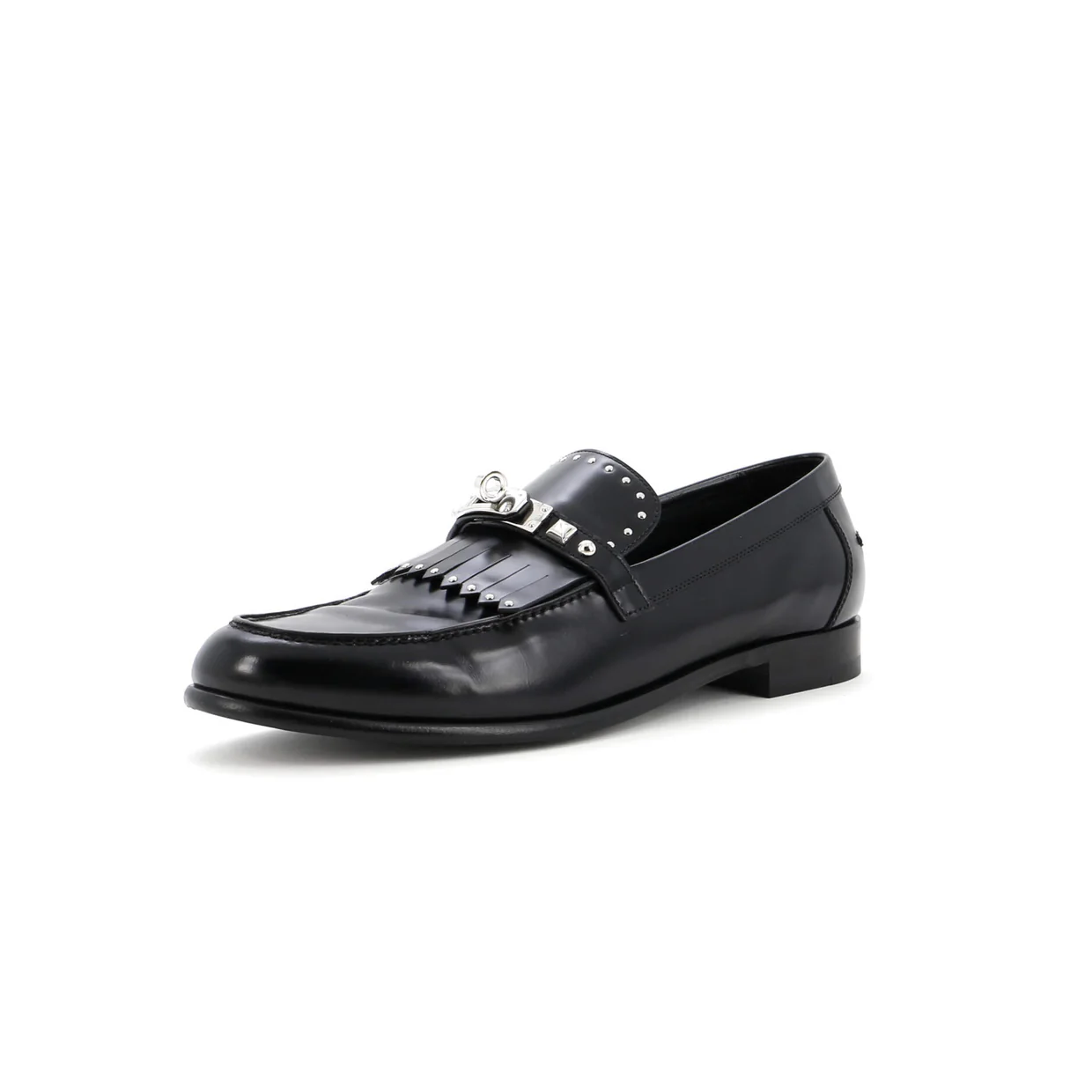 Women's Destin Fringe Loafers Studded Leather - Deep Luxury