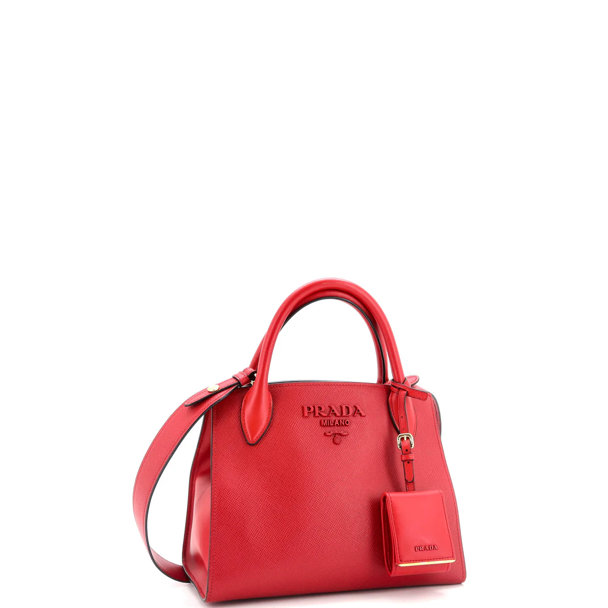 Monochrome Tote Saffiano with City Calf Small - Deep Luxury