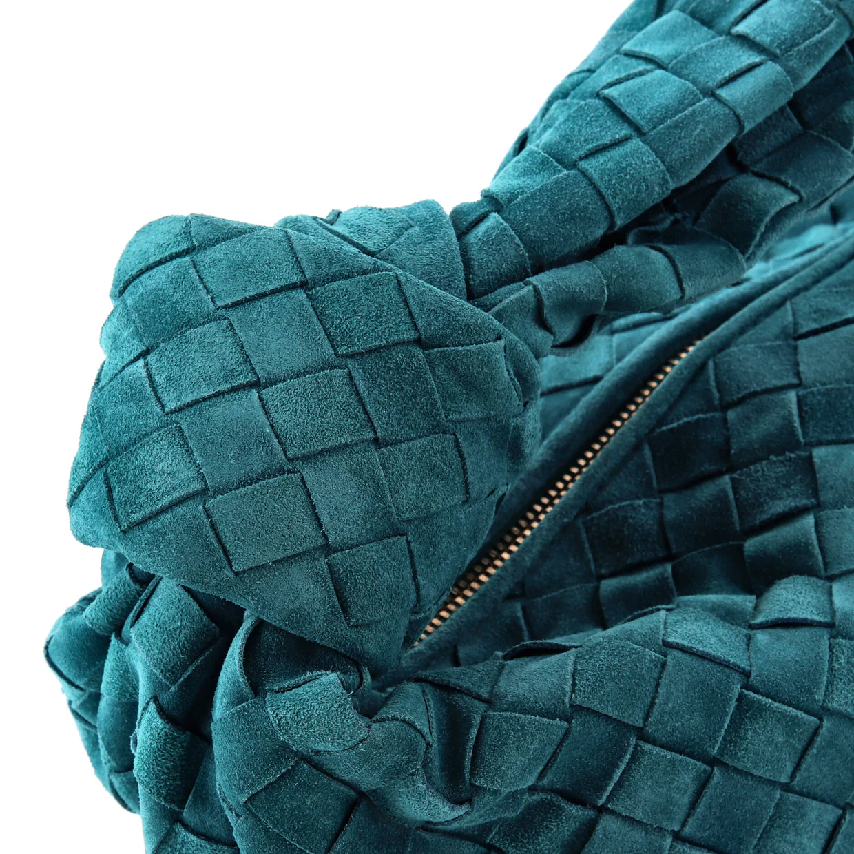 BV Jodie Hobo Intrecciato Suede Teen - Deep Luxury