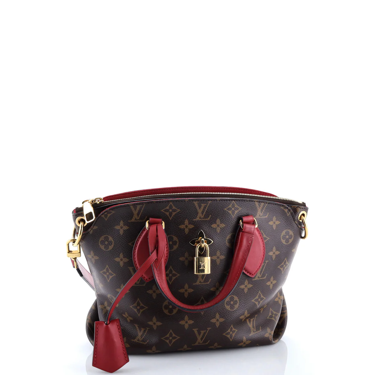 Flower Zipped Tote Monogram Canvas PM - Deep Luxury