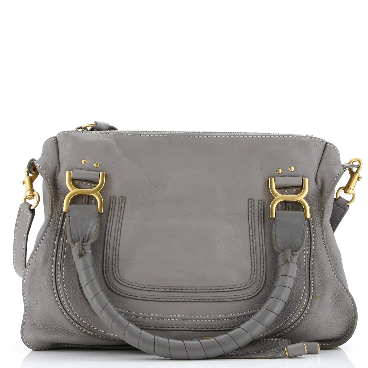 Marcie Satchel Leather Medium - Deep Luxury
