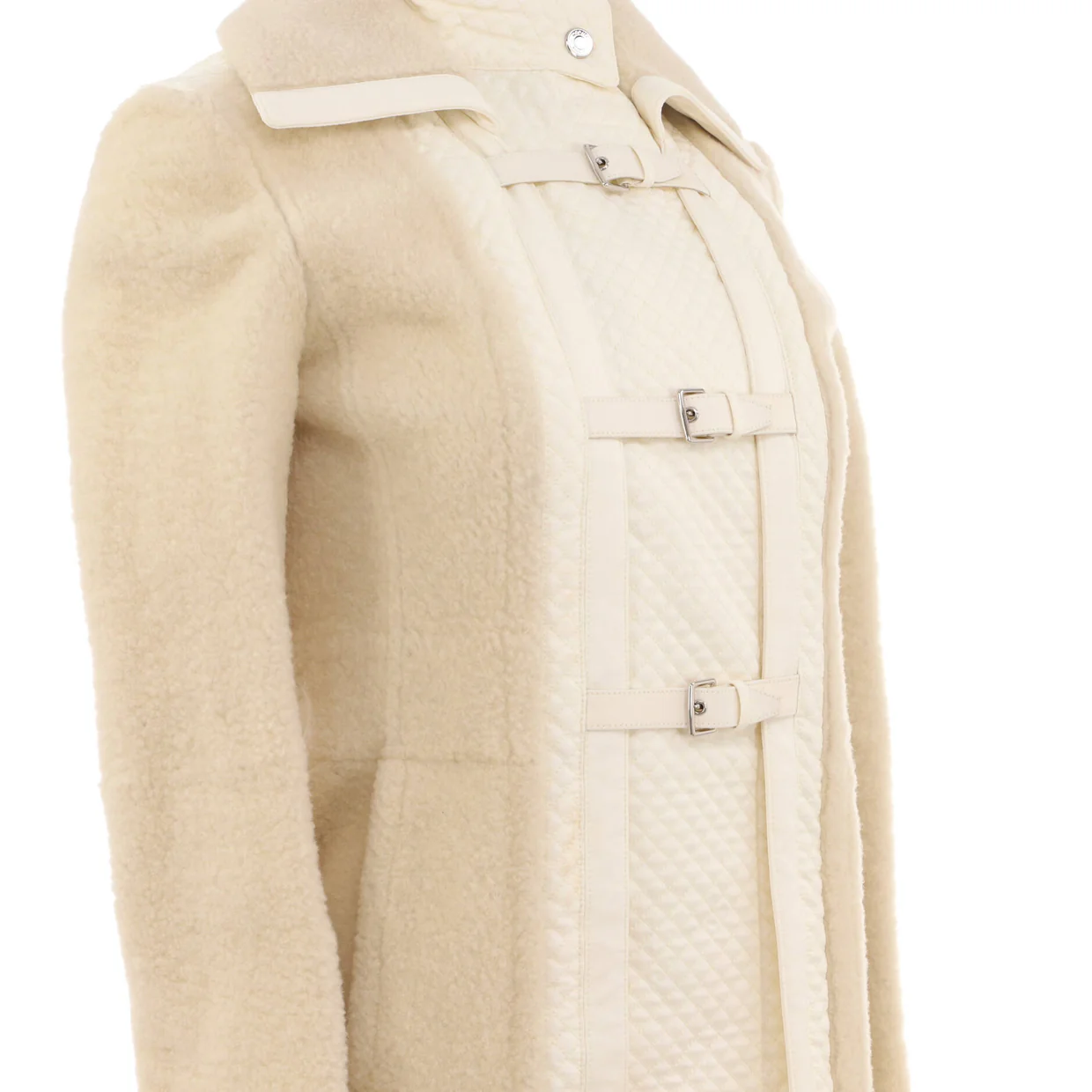Women's Manteau Duffle Coat Fur and Cotton - Deep Luxury