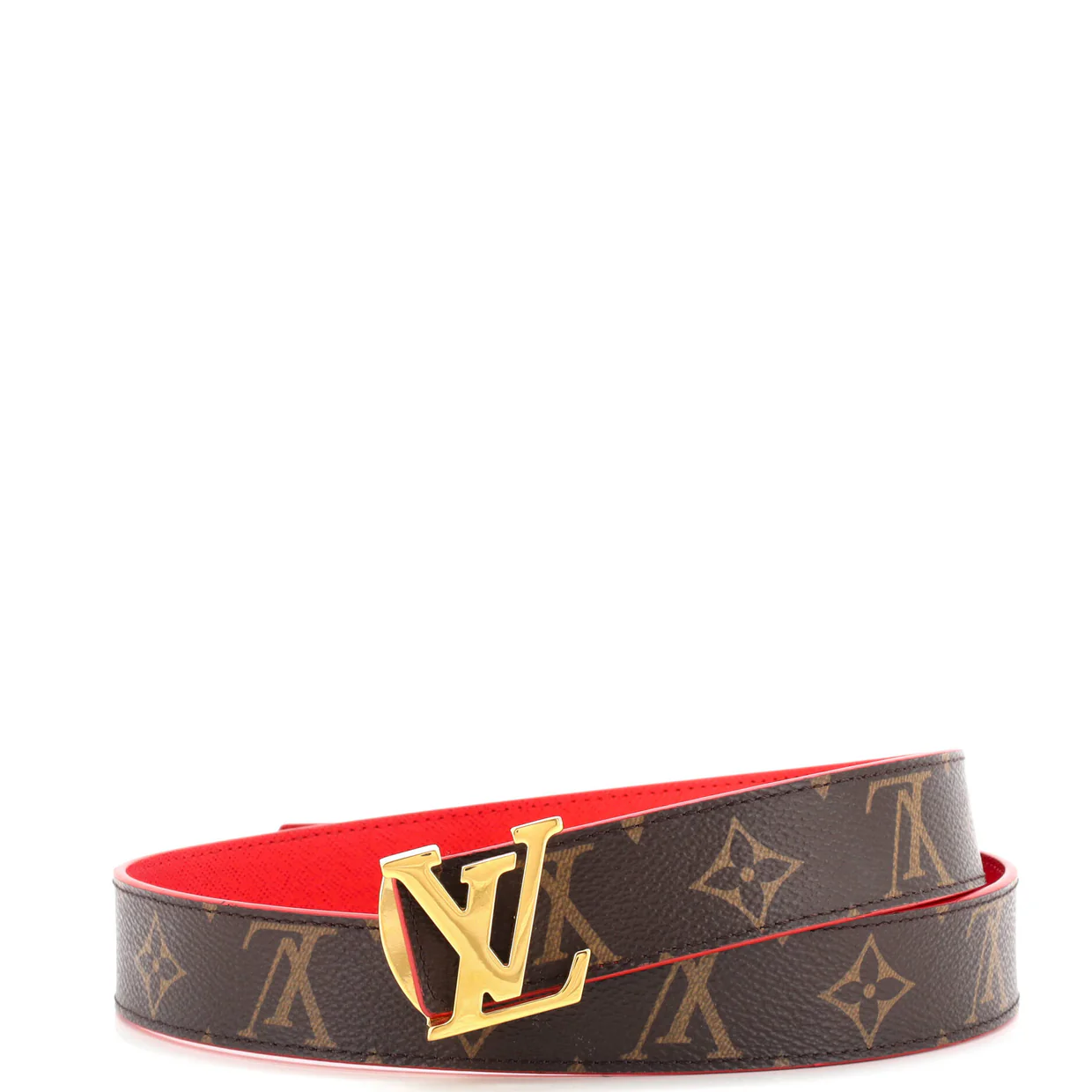 LV Initiales Reversible Belt Monogram Canvas and Leather Medium - Deep Luxury